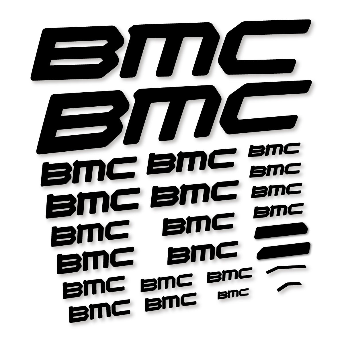 Stickers for BMC Teammachine SLR 01 2021–2025 frame, vinyl decals - Black