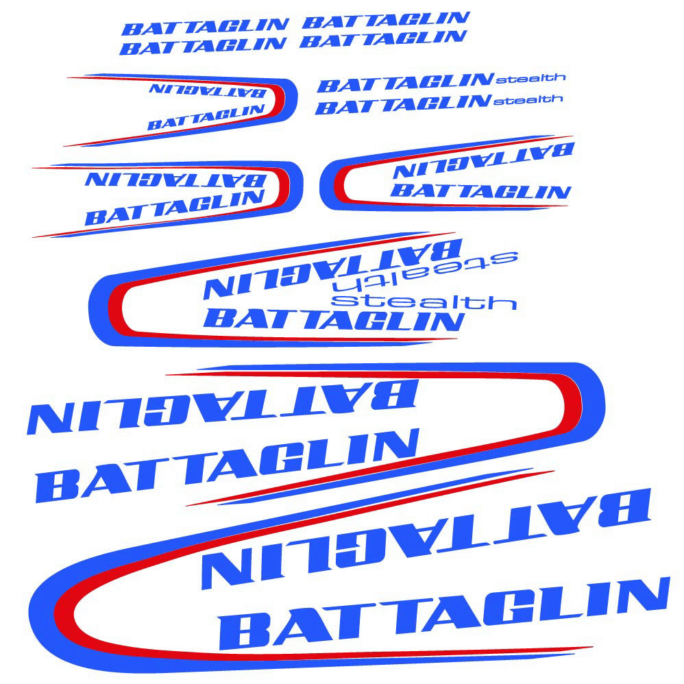 Decal Battaglin 3Cime Stealth 2010, Frame, bike sticker vinyl