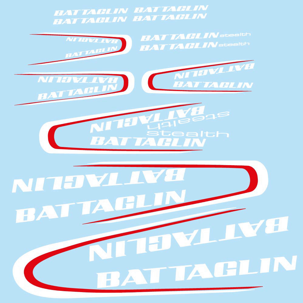 Decal Battaglin 3Cime Stealth 2010, Frame, bike sticker vinyl