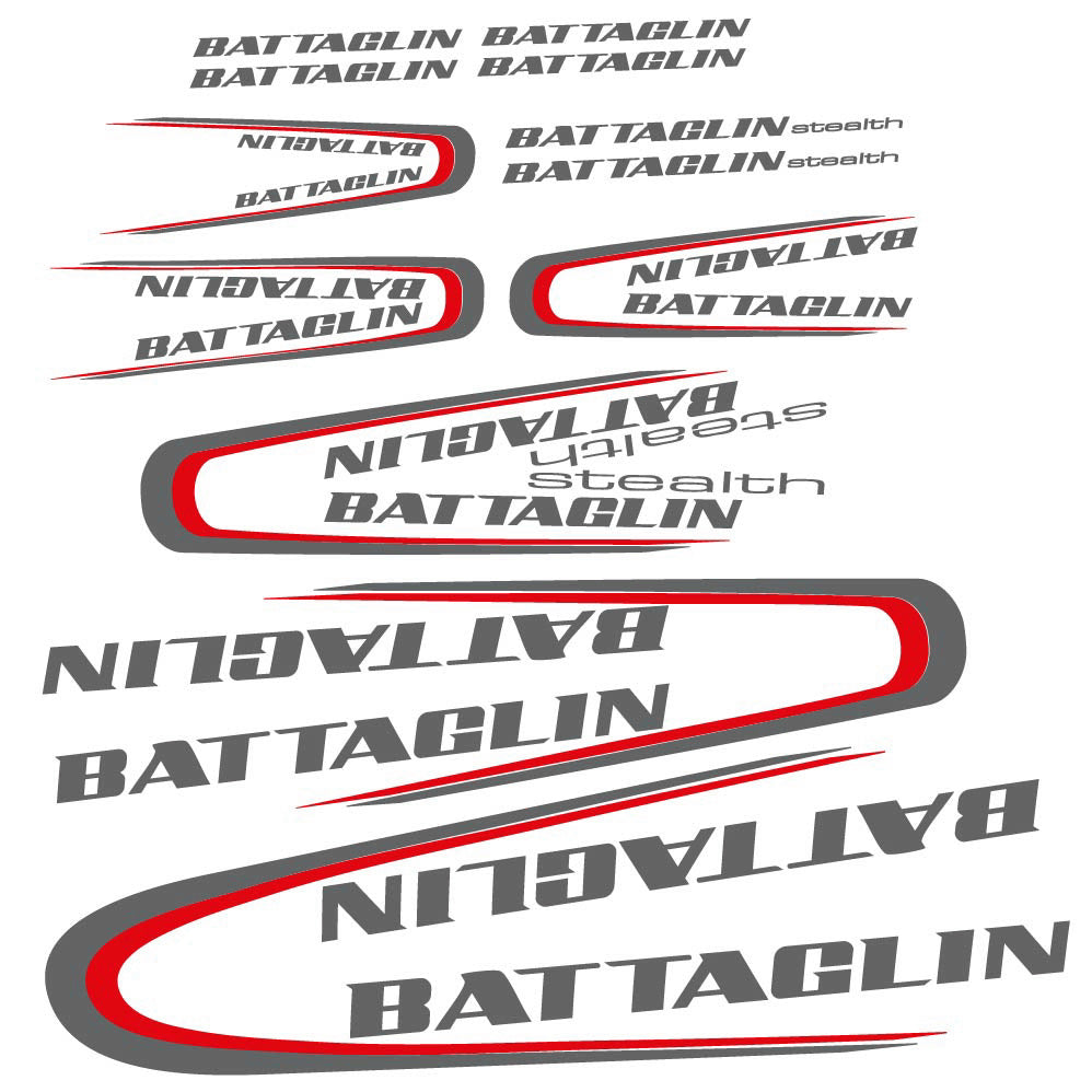 Decal Battaglin 3Cime Stealth 2010, Frame, bike sticker vinyl