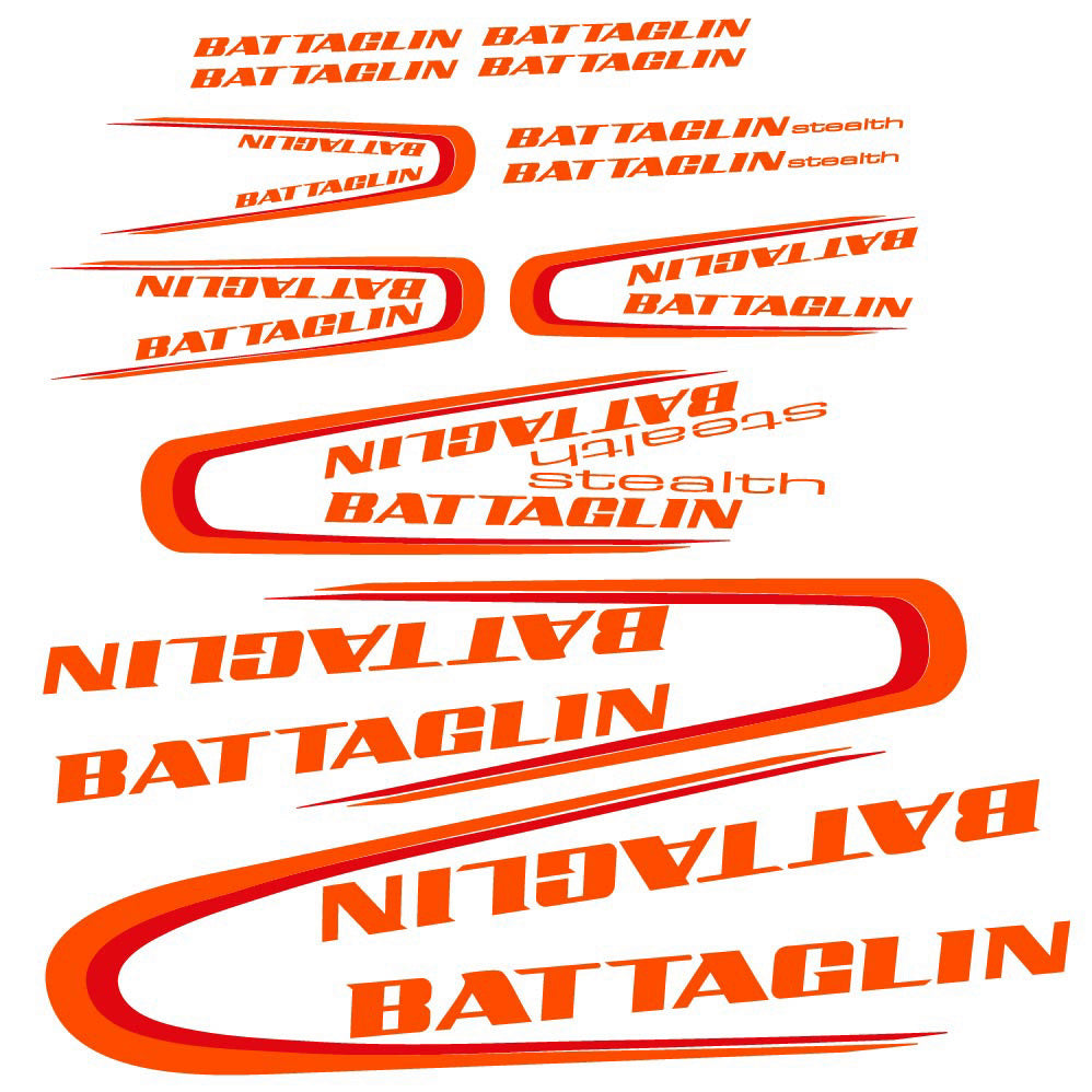 Decal Battaglin 3Cime Stealth 2010, Frame, bike sticker vinyl