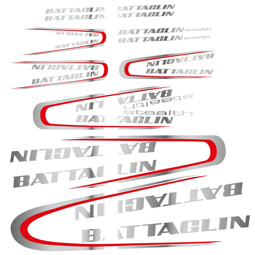 Decal Battaglin 3Cime Stealth 2010, Frame, bike sticker vinyl