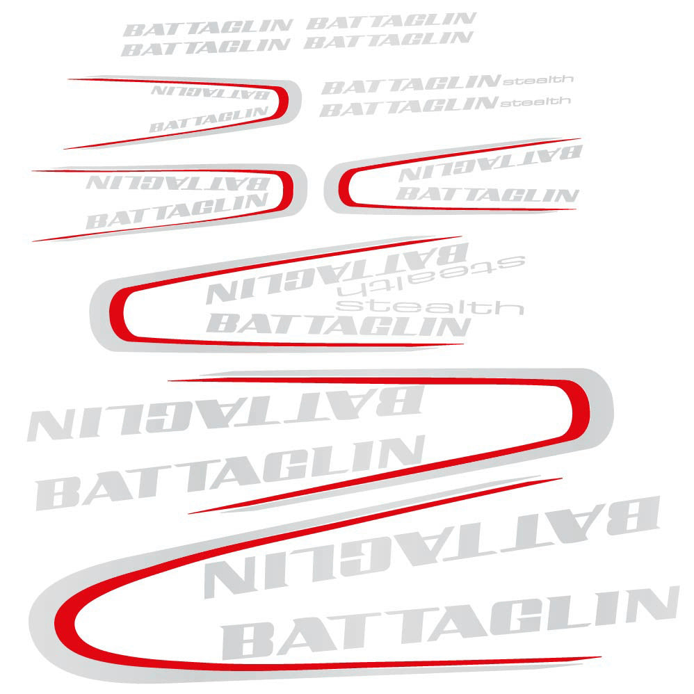 Decal Battaglin 3Cime Stealth 2010, Frame, bike sticker vinyl