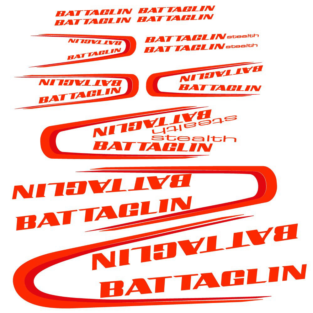Decal Battaglin 3Cime Stealth 2010, Frame, bike sticker vinyl