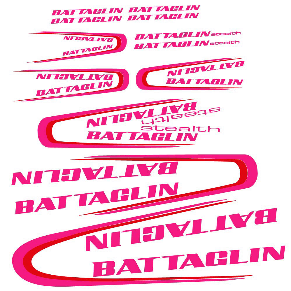 Decal Battaglin 3Cime Stealth 2010, Frame, bike sticker vinyl