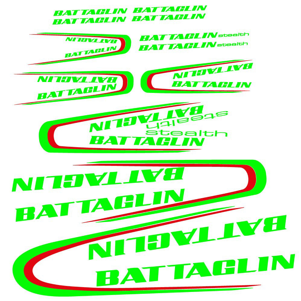 Decal Battaglin 3Cime Stealth 2010, Frame, bike sticker vinyl