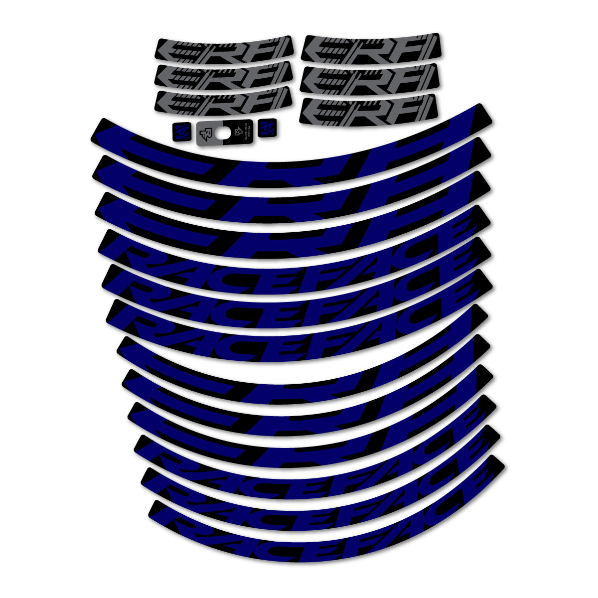 Stickers for Race Face ERA 30 2023–2025, Mountain Wheel 29" vinyl decals - Scandinavian Blue
