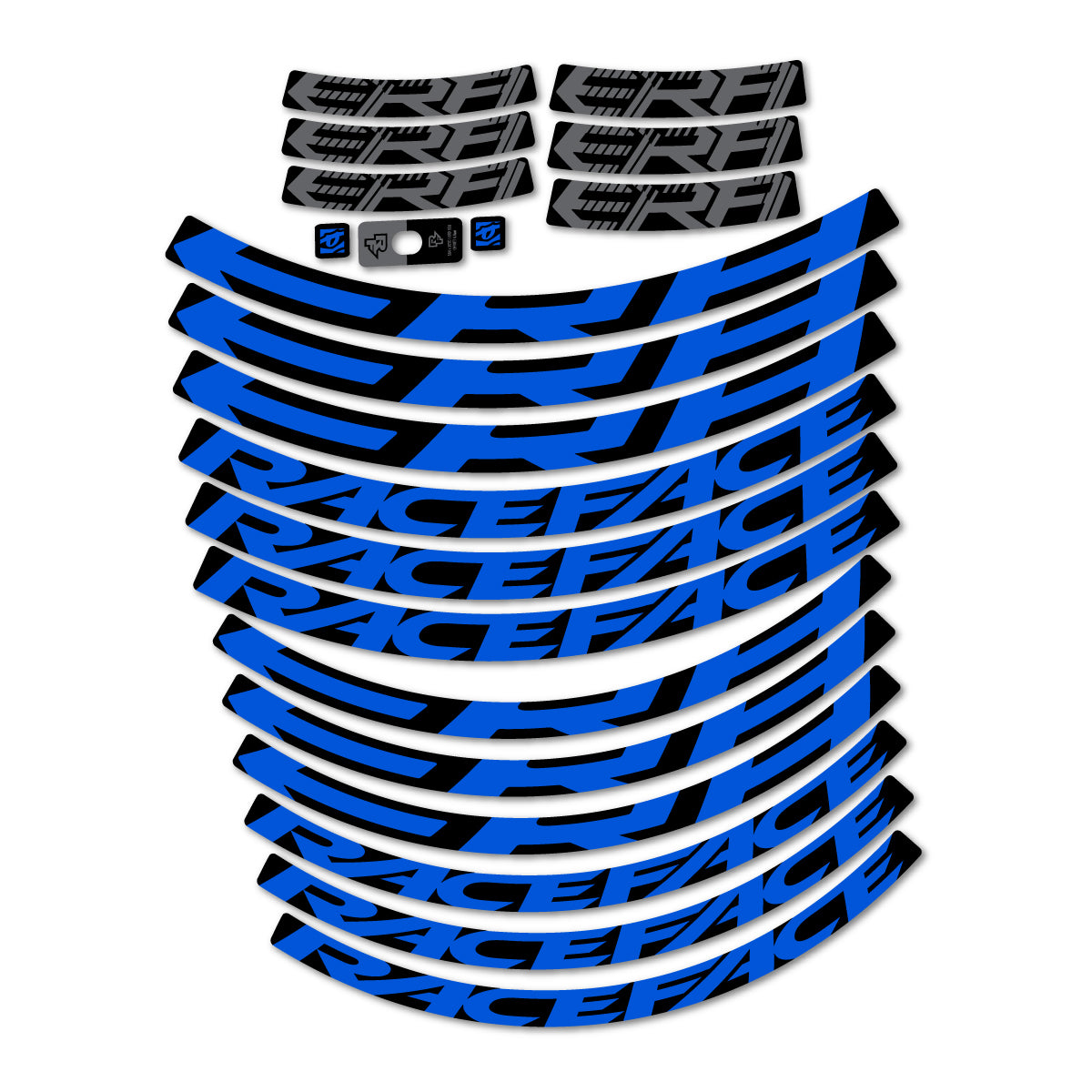 Stickers for Race Face ERA 30 2023–2025, Mountain Wheel 29" vinyl decals - Sea Blue