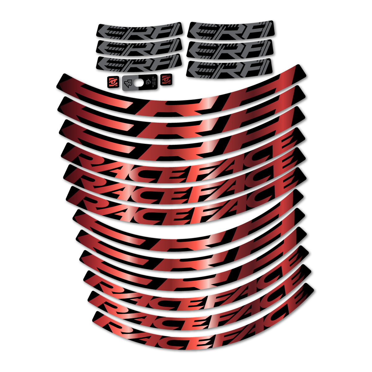 Stickers for Race Face ERA 30 2023–2025, Mountain Wheel 29" vinyl decals - Copper