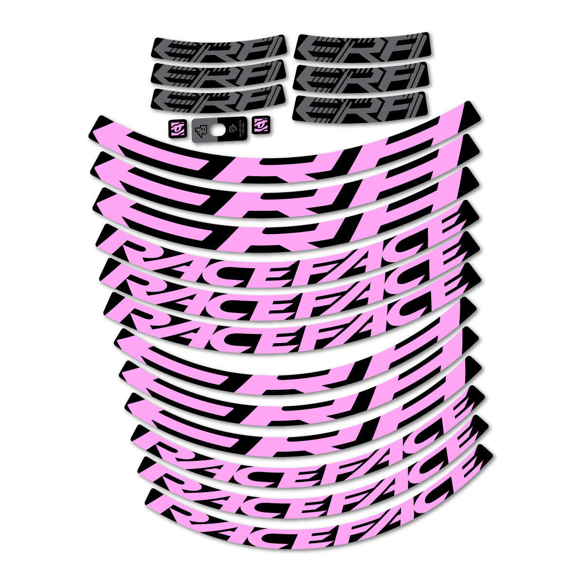 Stickers for Race Face ERA 30 2023–2025, Mountain Wheel 29" vinyl decals - Light Lilac