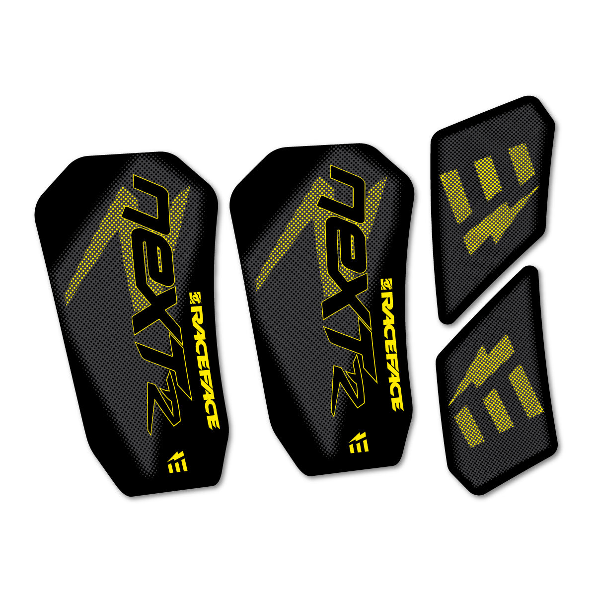Compatible Stickers for RaceFace NEXT R Ebike Custom Crank 2020-2025, Crankset vinyl decals - Yellow