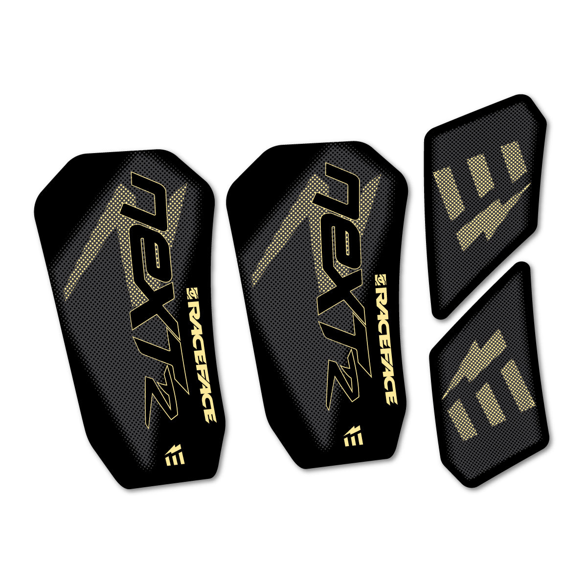 Compatible Stickers for RaceFace NEXT R Ebike Custom Crank 2020-2025, Crankset vinyl decals - Cream