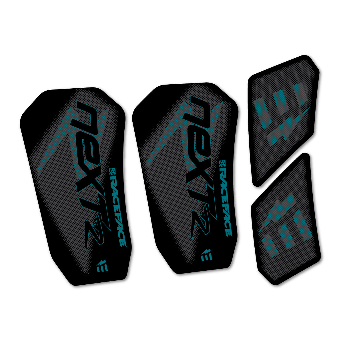 Compatible Stickers for RaceFace NEXT R Ebike Custom Crank 2020-2025, Crankset vinyl decals - Dark Turquoise