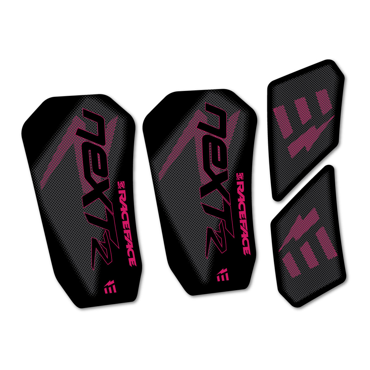 Compatible Stickers for RaceFace NEXT R Ebike Custom Crank 2020-2025, Crankset vinyl decals - Dark Pink