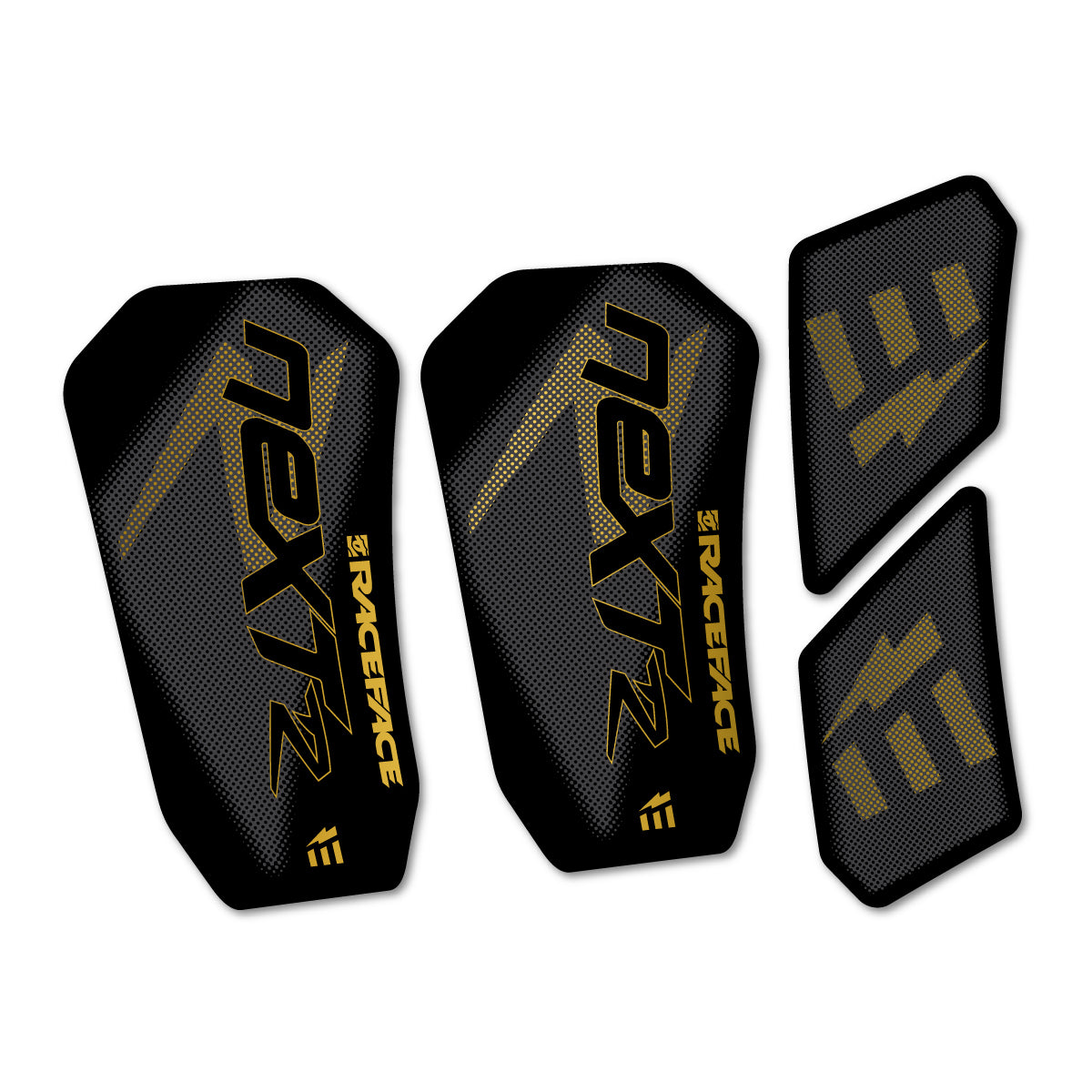 Compatible Stickers for RaceFace NEXT R Ebike Custom Crank 2020-2025, Crankset vinyl decals - Gold