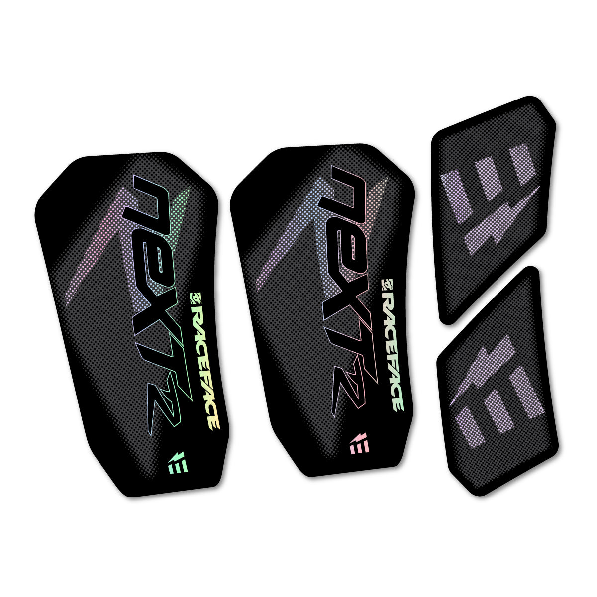 Compatible Stickers for RaceFace NEXT R Ebike Custom Crank 2020-2025, Crankset vinyl decals - Hollographic