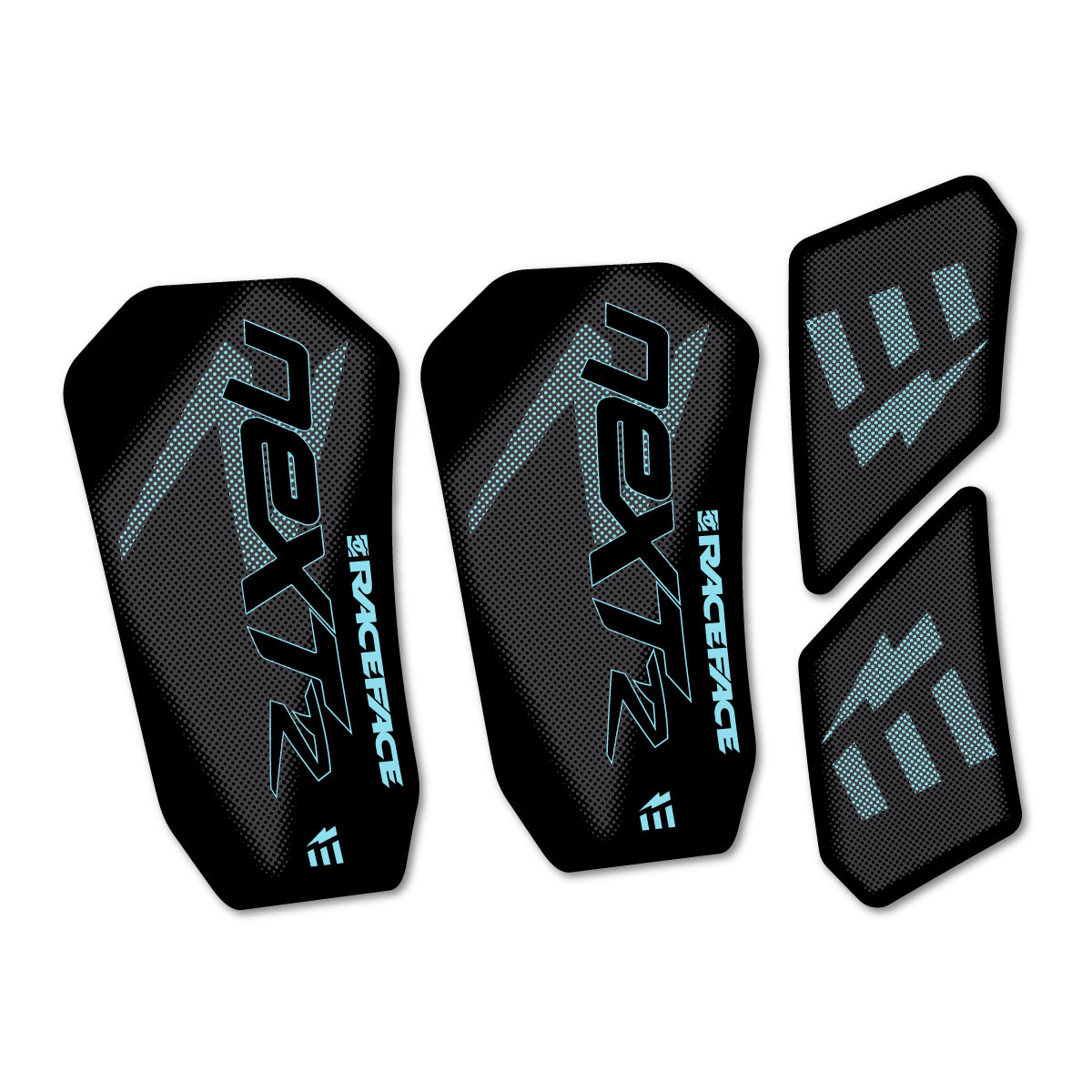 Compatible Stickers for RaceFace NEXT R Ebike Custom Crank 2020-2025, Crankset vinyl decals - Sky Blue