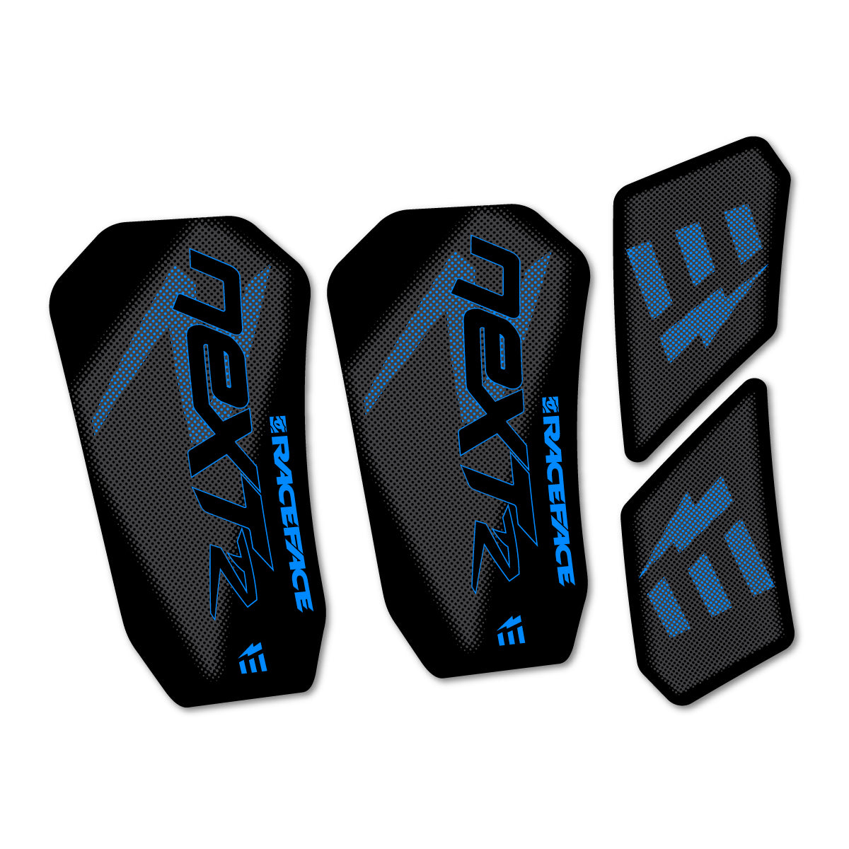 Compatible Stickers for RaceFace NEXT R Ebike Custom Crank 2020-2025, Crankset vinyl decals - Luminous Cyan
