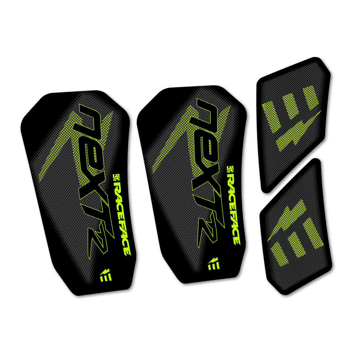 Compatible Stickers for RaceFace NEXT R Ebike Custom Crank 2020-2025, Crankset vinyl decals - Lime Neon