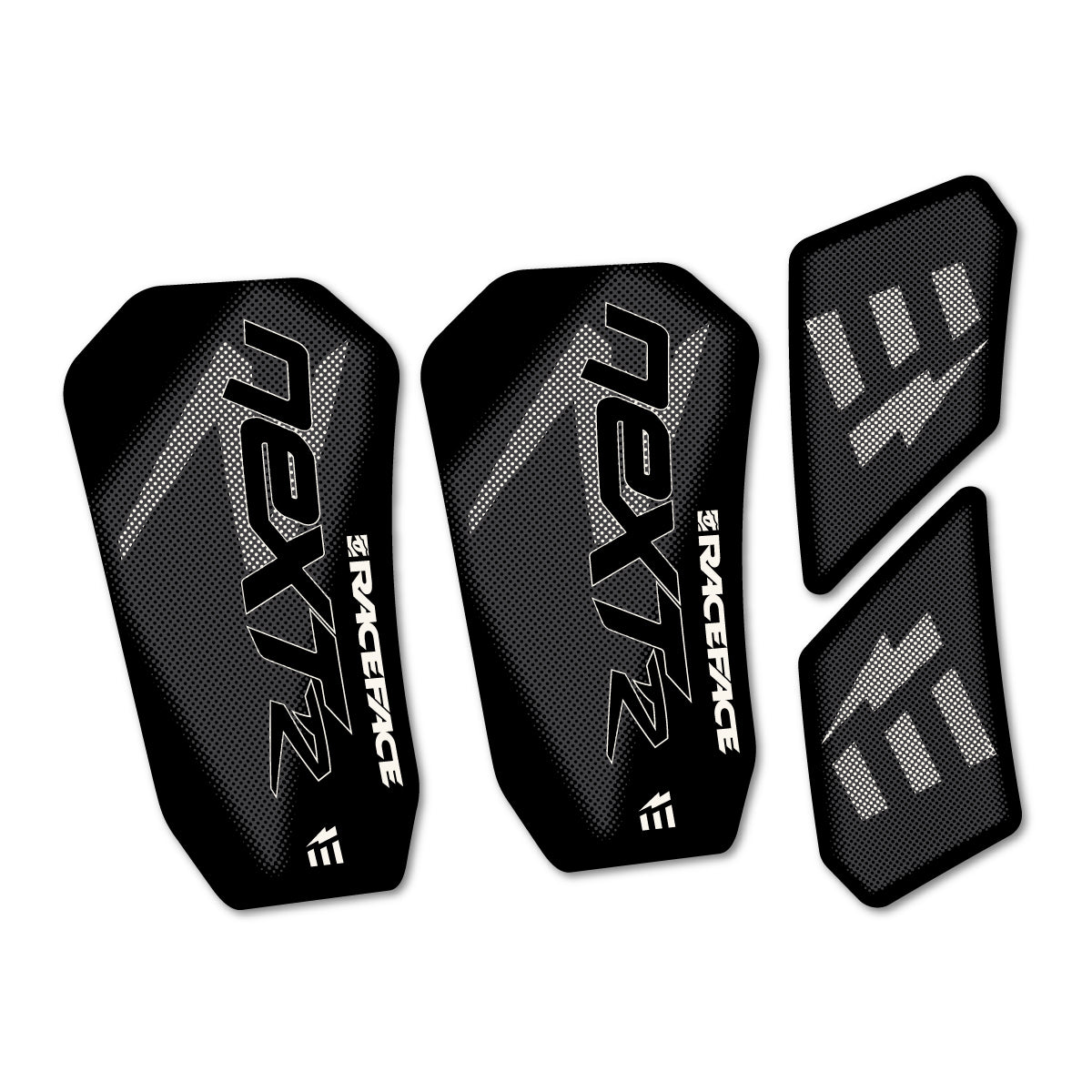 Compatible Stickers for RaceFace NEXT R Ebike Custom Crank 2020-2025, Crankset vinyl decals - Bone White