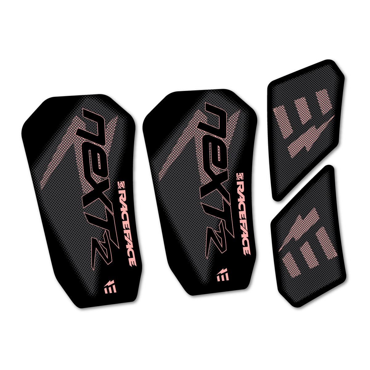 Compatible Stickers for RaceFace NEXT R Ebike Custom Crank 2020-2025, Crankset vinyl decals - Salmon Pink