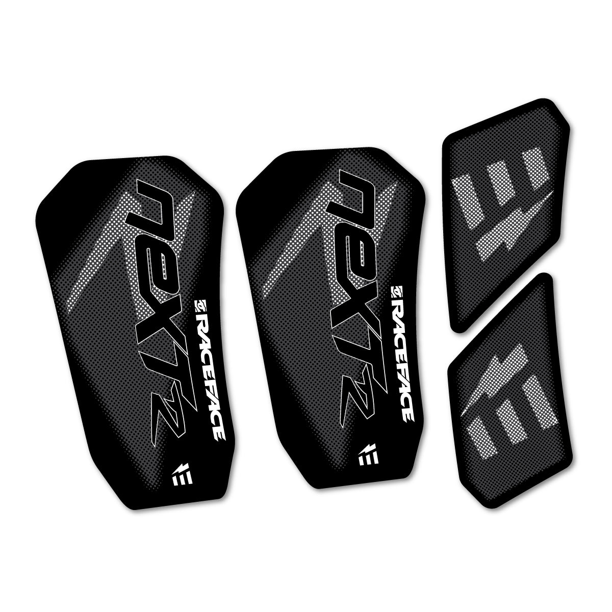 Compatible Stickers for RaceFace NEXT R Ebike Custom Crank 2020-2025, Crankset vinyl decals - White