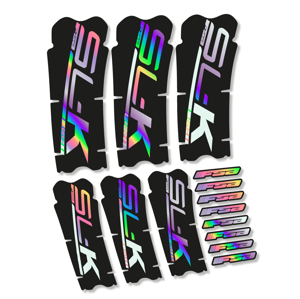 Aufkleber FSA SLK Light, Kurbelgarnitur, Fahrradaufkleber Vinyl