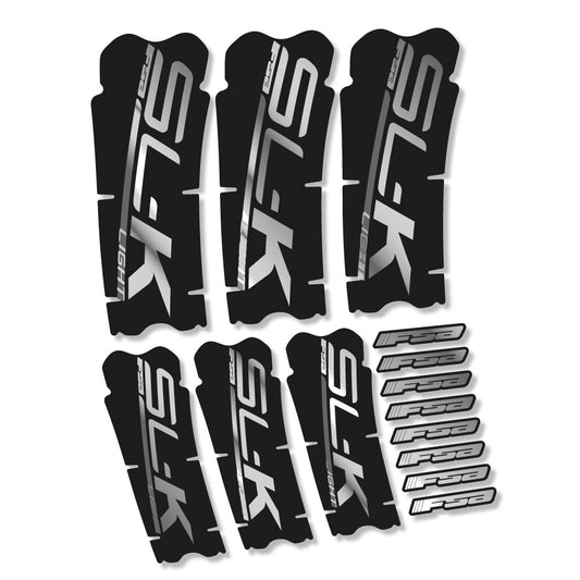 Chrome Silver decal for FSA SLK Light crankset – bike sticker vinyl