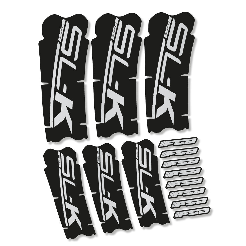 Aufkleber FSA SLK Light, Kurbelgarnitur, Fahrradaufkleber Vinyl