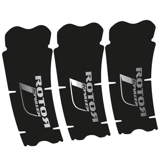 Chrome Silver decal for Rotor InPower crankset – bike sticker vinyl