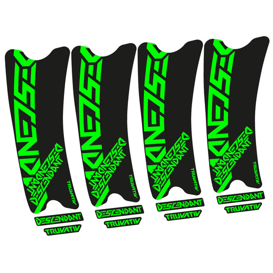 Neon Green decal for Truvativ Descendant Carbon crankset – bike sticker vinyl