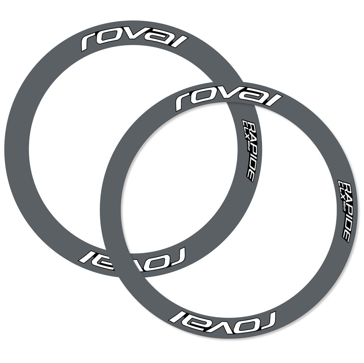 Aufkleber Roval Rapide CLX 2, Straßenrad 51+60mm, Fahrradaufkleber Vinyl