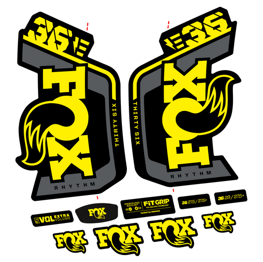 Fox 36 Rhythm 29" Gabel-Aufkleber-Set – Kompatibel mit den Modellen 2023–2024 | MTB-Vinyl-Aufkleber