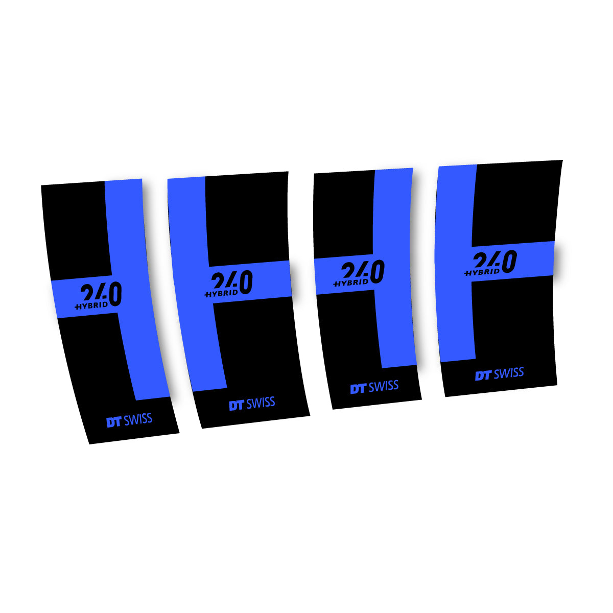 Vinyl Decals for DT Swiss 240 Hybrid 2021-2026 Hub - Medium Blue