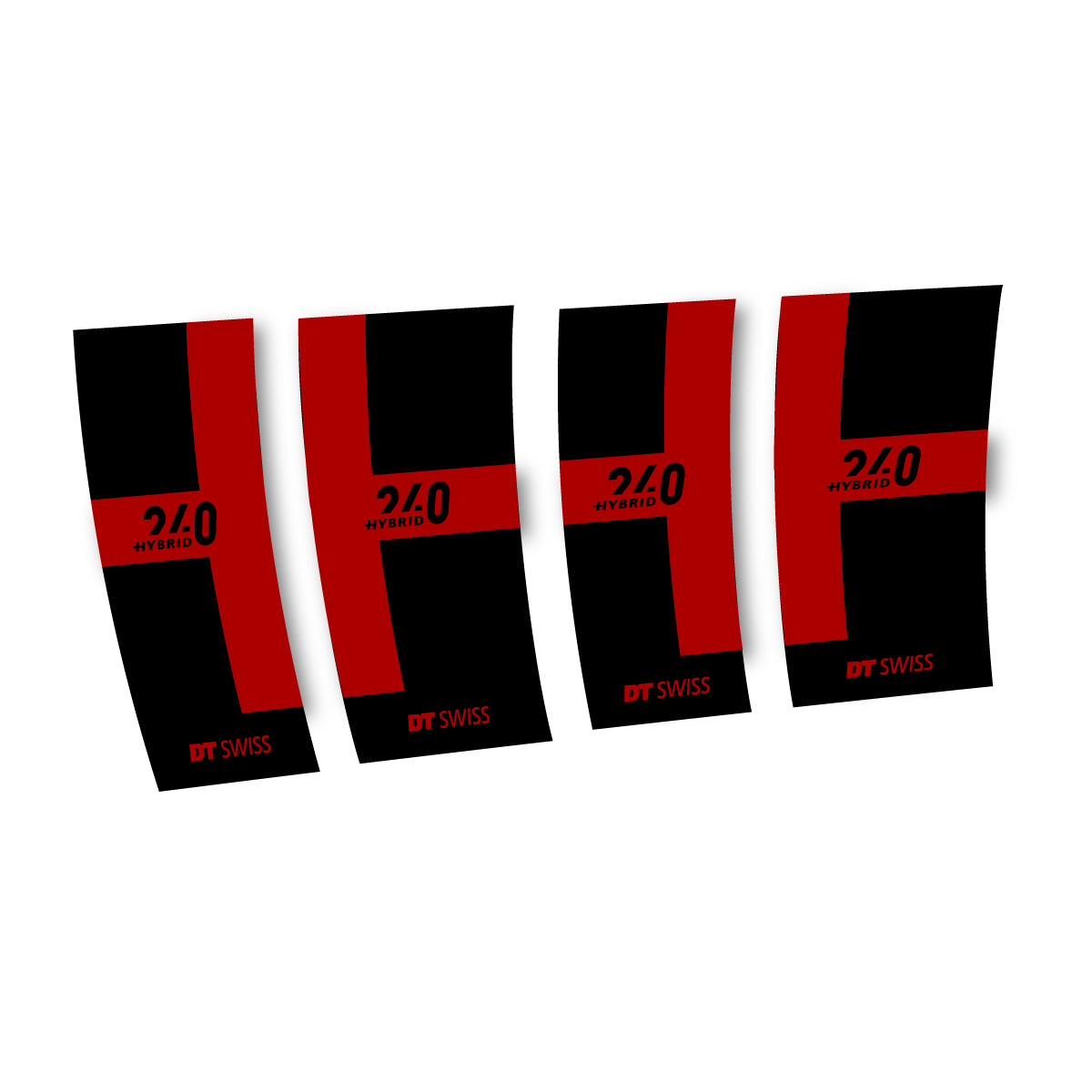 Vinyl Decals for DT Swiss 240 Hybrid 2021-2026 Hub - Dark Red