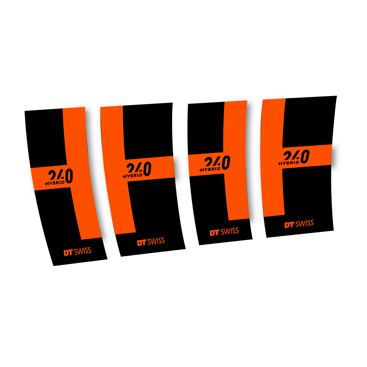 Vinyl Decals for DT Swiss 240 Hybrid 2021-2026 Hub - Orange
