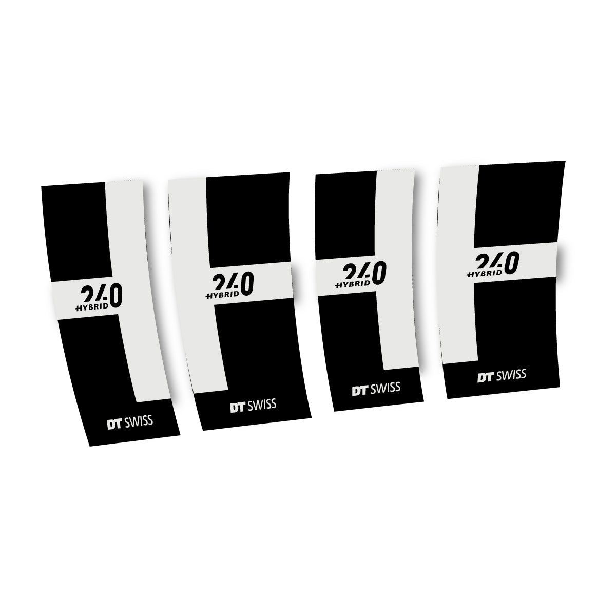 Vinyl Decals for DT Swiss 240 Hybrid 2021-2026 Hub - Pearl Grey