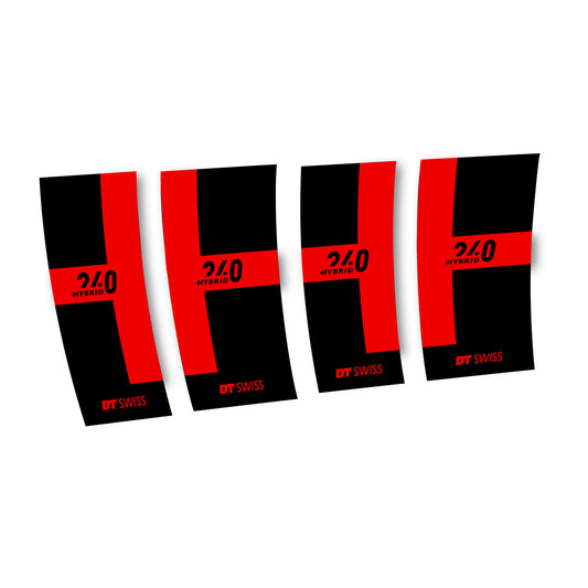 Vinyl Decals for DT Swiss 240 Hybrid 2021-2026 Hub - Red