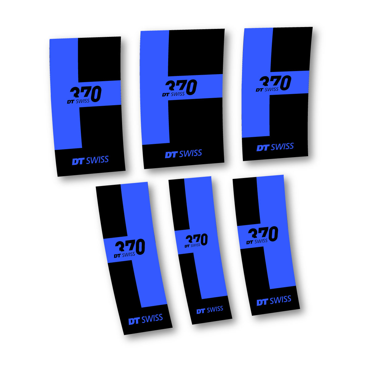 Vinyl Decals for DT Swiss 370 2022-2026 Hub - Medium Blue