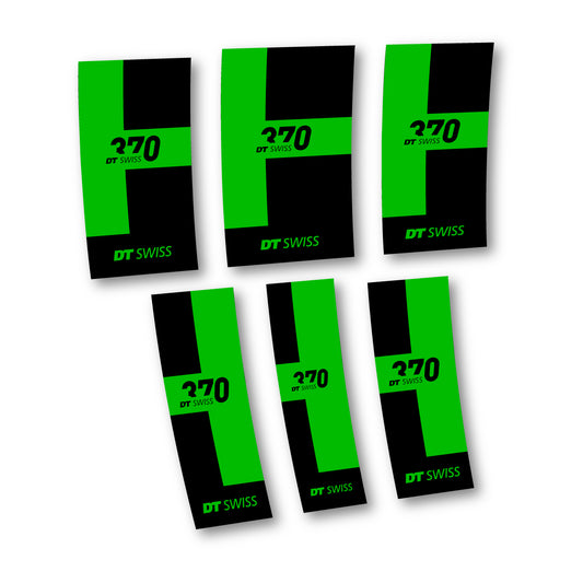 Vinyl Decals for DT Swiss 370 2022-2026 Hub - Grass Green