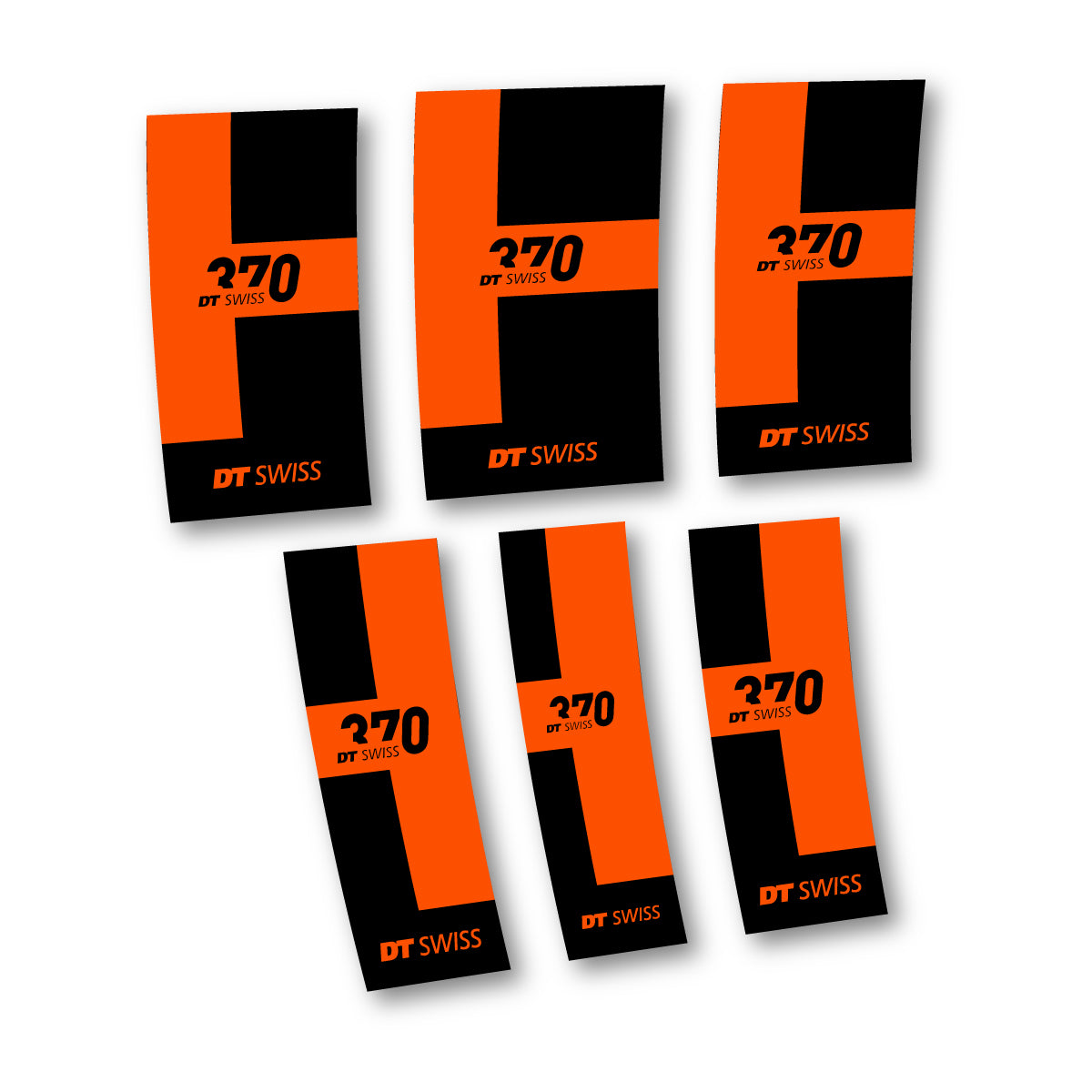 Vinyl Decals for DT Swiss 370 2022-2026 Hub - Orange