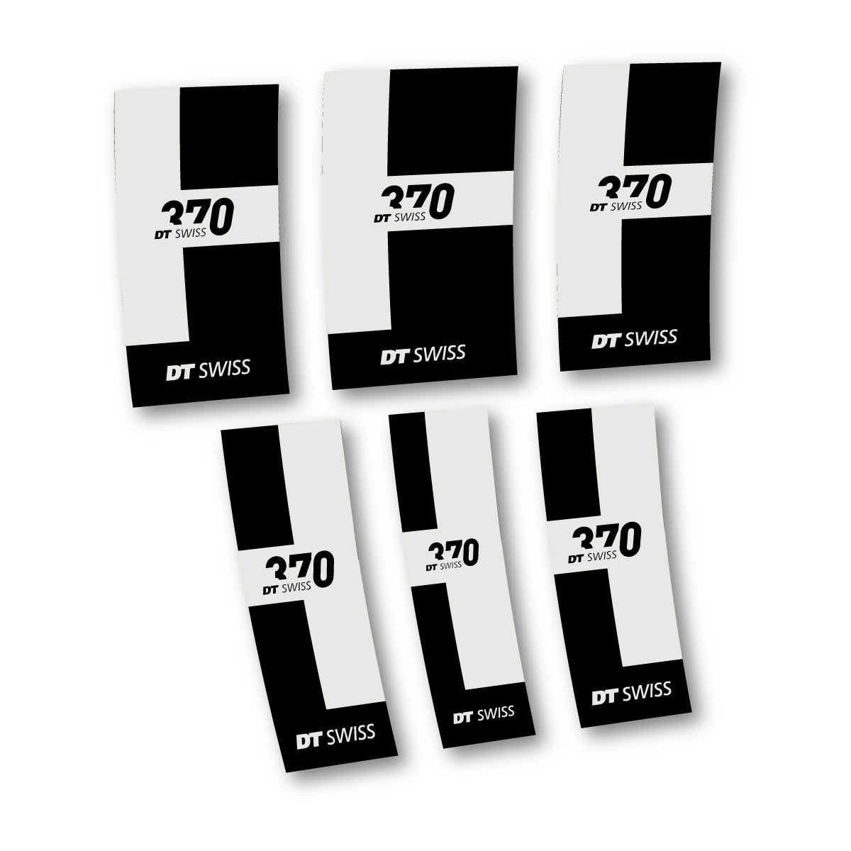 Vinyl Decals for DT Swiss 370 2022-2026 Hub - Pearl Grey