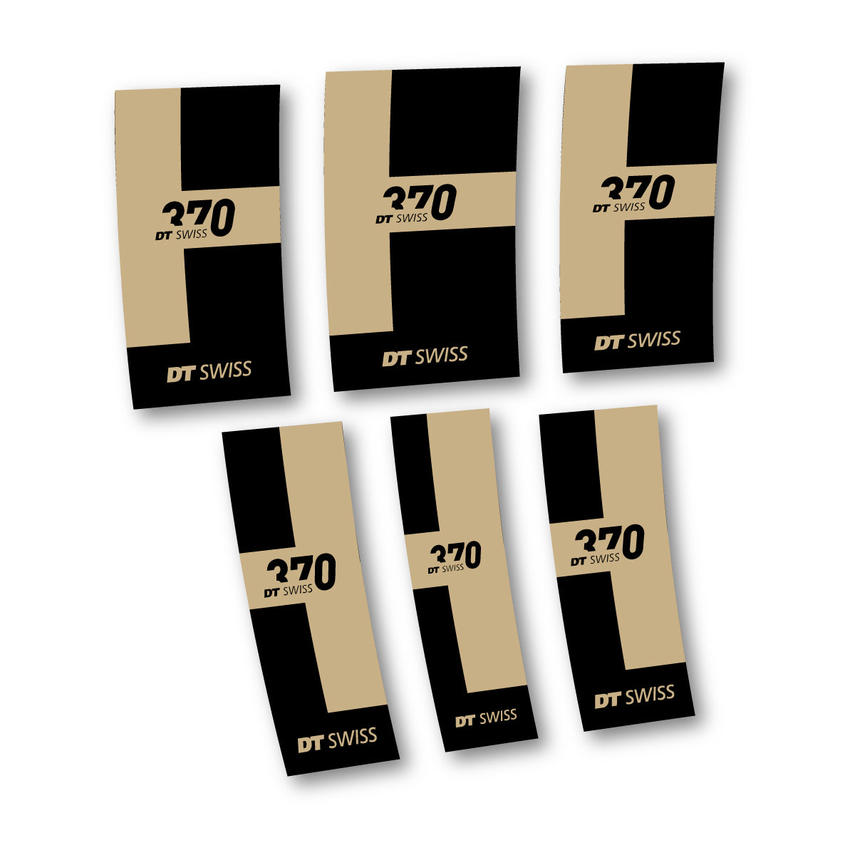 Vinyl Decals for DT Swiss 370 2022-2026 Hub - Sand