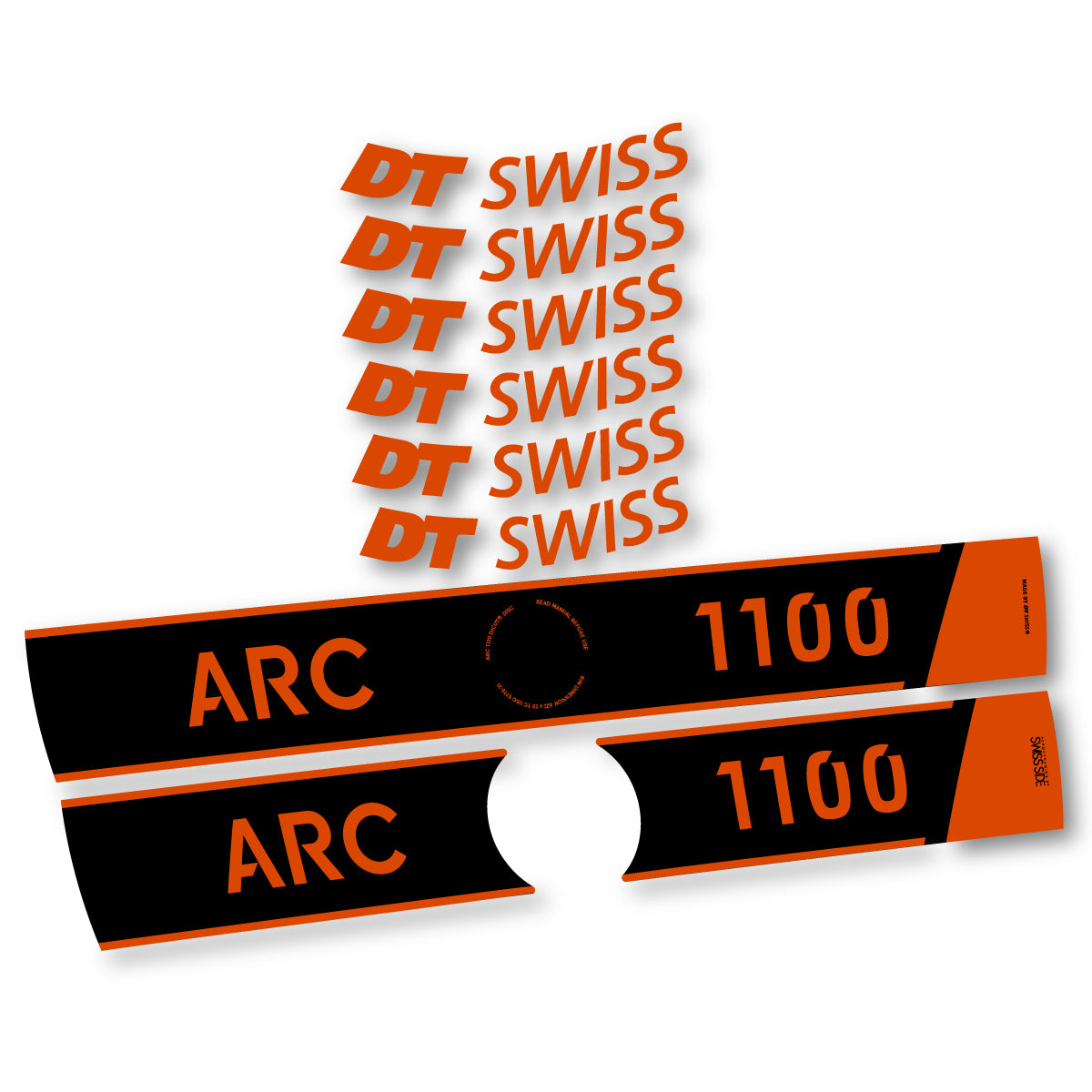 Vinyl Decals for DT Swiss ARC 1100 Disc 2025-2026 Road Wheel 50mm - Clay