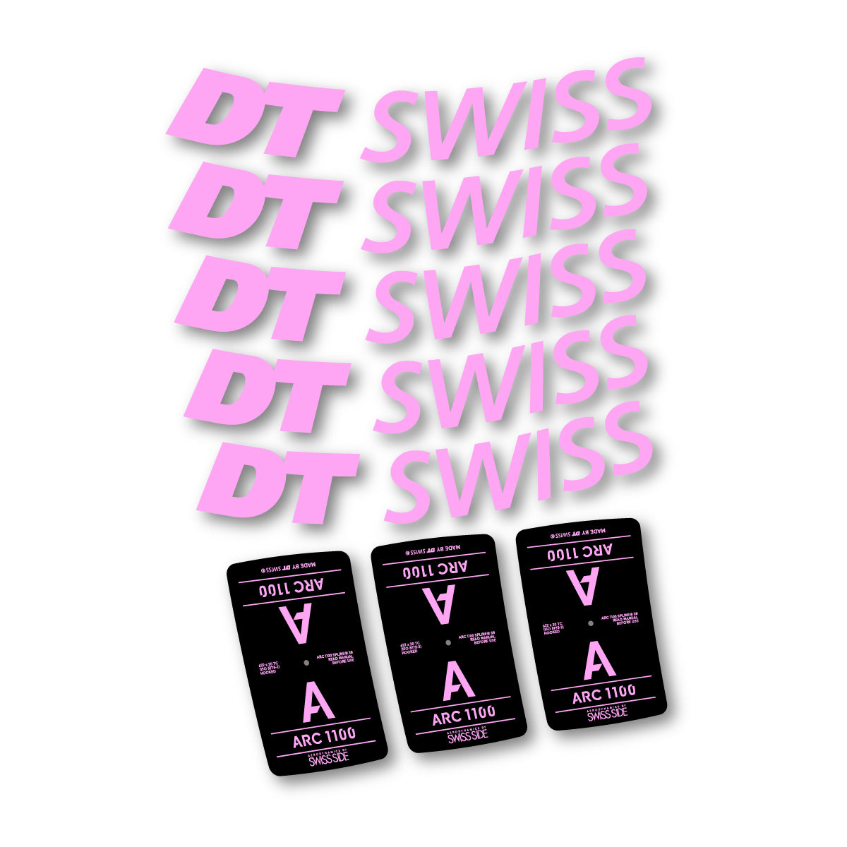 Vinyl decals for DT Swiss ARC 1100 38mm 2025-2026 Rims - Light Lilac