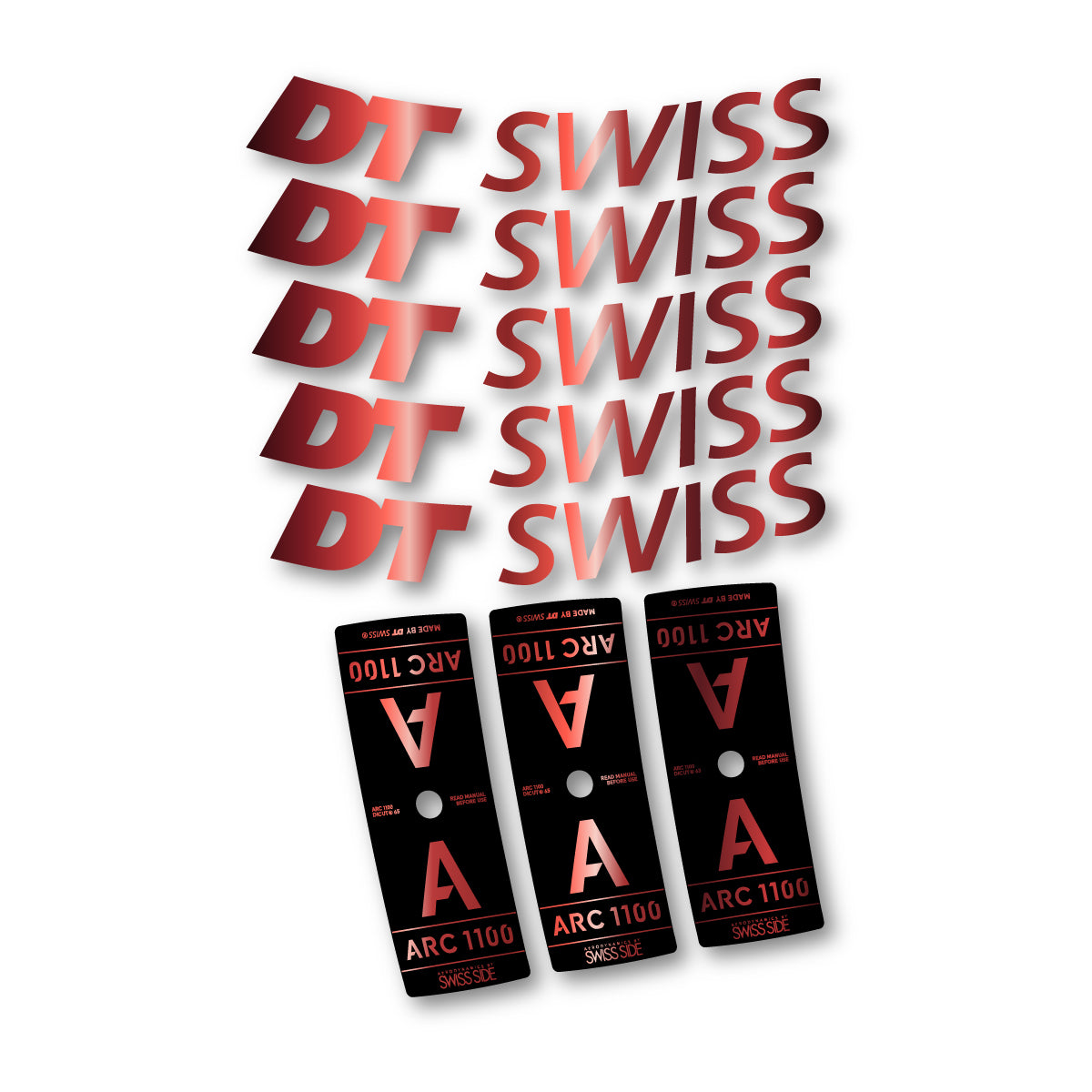 Vinyl decals for DT Swiss ARC 1100 65mm 2025-2026 Rims - Copper