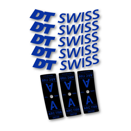 Vinyl decals for DT Swiss ARC 1100 65mm 2025-2026 Rims - Ultramarine Blue