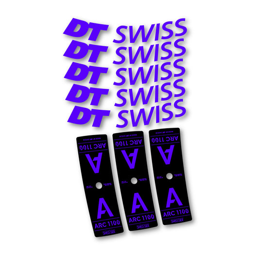 Vinyl decals for DT Swiss ARC 1100 85mm 2025-2026 Rims - Reflex Blue