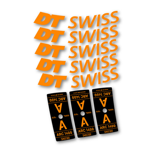 Vinyl decals for DT Swiss ARC 1400 55mm 2025-2026 Rims - Saffron Yellow