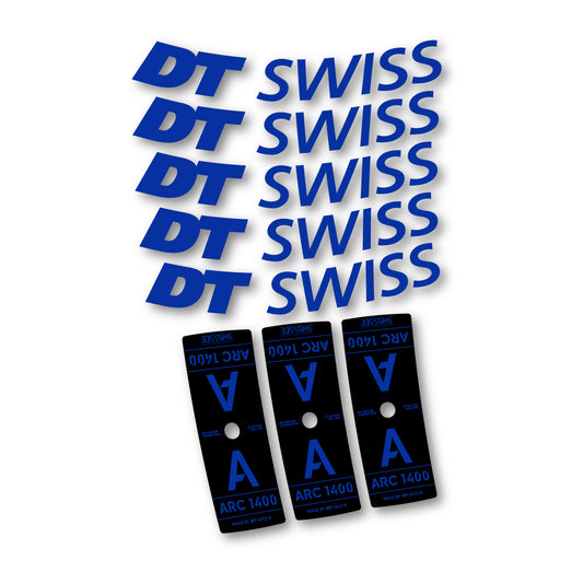 Vinyl decals for DT Swiss ARC 1400 65mm 2025-2026 Rims - Ultramarine Blue